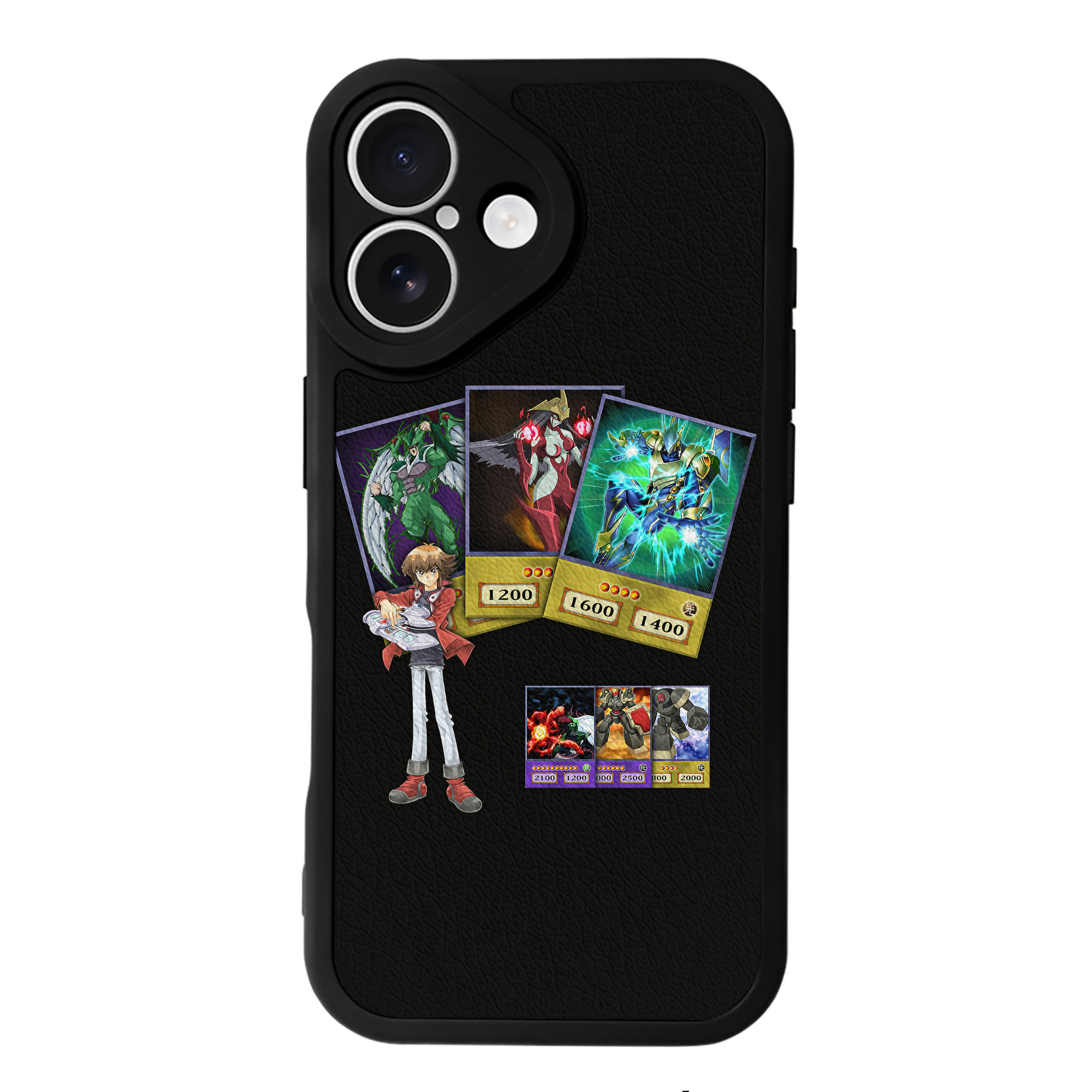 （画像用） 遊☆戯☆王 Yu-Gi-Oh! 【iPhone 16シリーズ対応】シリコンスマホケース（レザー調） 材質：シリコン